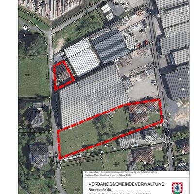 Geltungsbereichskarte Stadtmitte Bereich Baumbach