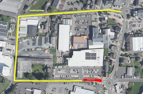 Bild vergr&ouml;&szlig;ern: Sperrung Pleurtuit-Stra&szlig;e