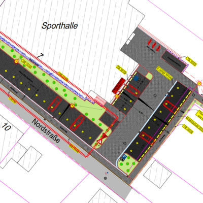 Plan Schwimmbad Nauort Parkplatz